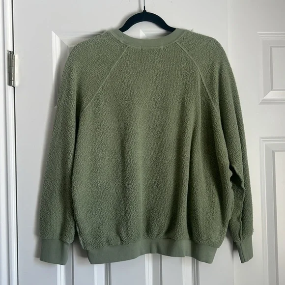 Ziggy sweatshirt. Inside out, cotton fleece bracelet sleeve shrunken crew. NWT. - Picture 4 of 7